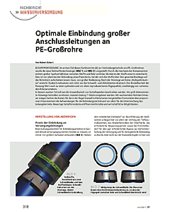 Optimale Einbindung großer Anschlussleitungen an PE-Großrohre