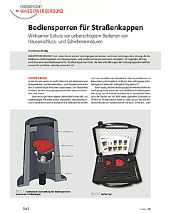 Bediensperren für Straßenkappen