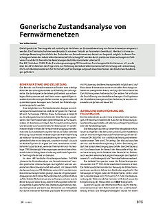 Generische Zustandsanalyse von Fernwärmenetzen