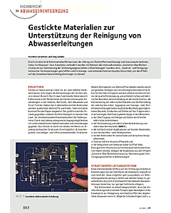 Gestickte Materialien zur Unterstützung der Reinigung von Abwasserleitungen