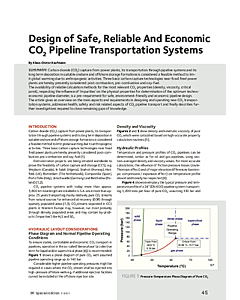 Design of Safe, Reliable And Economic CO2 Pipeline Transportation Systems