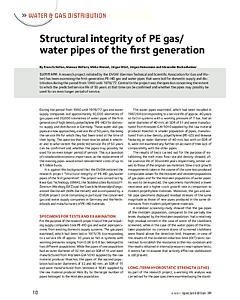 Structural integrity of PE gas/water pipes of the first generation