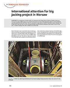 International attention for big jacking project in Warsaw
