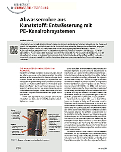 Abwasserrohre aus Kunststoff: Entwässerung mit PE-Kanalrohrsystemen
