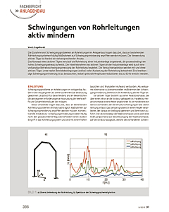 Schwingungen von Rohrleitungen aktiv mindern