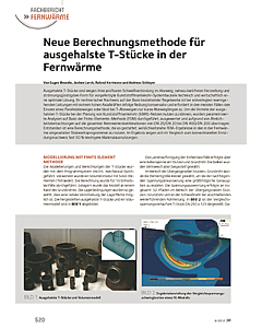 Neue Berechnungsmethode für ausgehalste T-Stücke in der Fernwärme