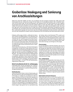 Grabenlose Neulegung und Sanierung von Anschlussleitungen