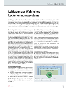 Leitfaden zur Wahl eines Leckerkennungssystems
