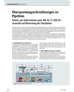 Überspannungsschutzlösungen an Pipelines