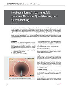 Neubausanierung? Spannungsfeld zwischen Abnahme, Qualitätsabzug und Gewährleistung