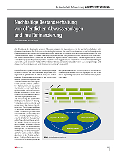 Nachhaltige Bestandserhaltung von öffentlichen Abwasseranlagen und ihre Refinanzierung