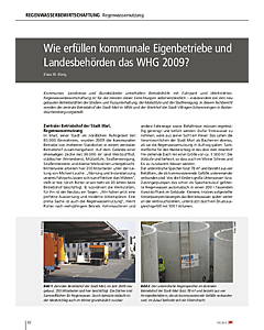 Wie erfüllen kommunale Eigenbetriebe und Landesbehörden das WHG 2009?