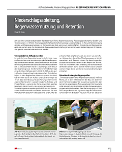 Niederschlagsableitung, Regenwassernutzung und Retention