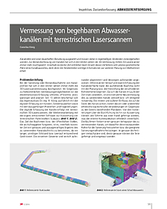 Vermessung von begehbaren Abwasserkanälen mit terrestrischen Laserscannern