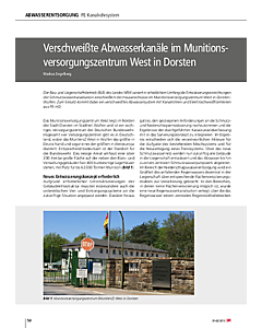 Verschweißte Abwasserkanäle im Munitionsversorgungszentrum West in Dorsten