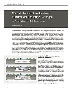 Neue Vortriebstechnik für kleine Durchmesser und lange Haltungen