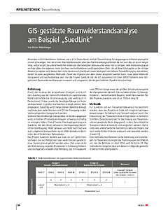 GIS-gestützte Raumwiderstandsanalyse am Beispiel „SuedLink“