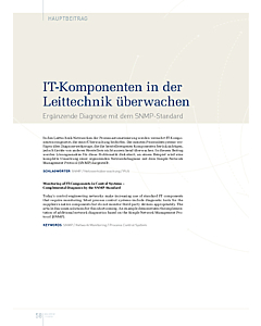 IT-Komponenten in der Leittechnik überwachen