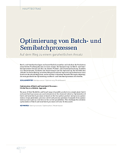 Optimierung von Batch- und Semibatchprozessen
