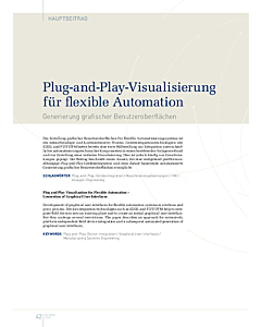 Plug-and-Play-Visualisierung für flexible Automation