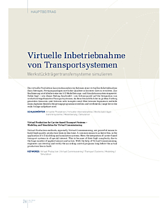 Virtuelle Inbetriebnahme von Transportsystemen