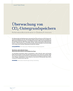 Überwachung von CO₂-Untergrundspeichern
