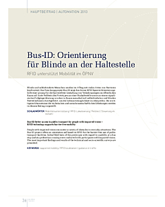 Bus-ID: Orientierung für Blinde an der Haltestelle