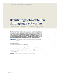 Benutzungsschnittstellen durchgängig entwerfen