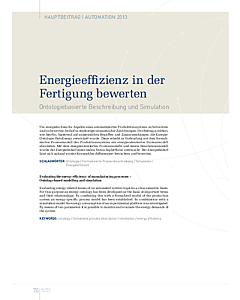Energieeffizienz in der Fertigung bewerten