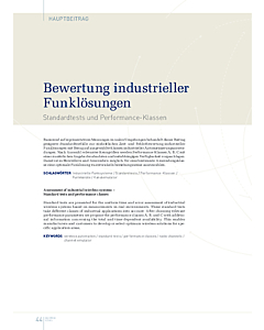 Bewertung industrieller Funklösungen