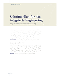 Schnittstellen für das integrierte Engineering