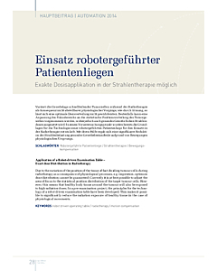 Einsatz robotergeführter Patientenliegen