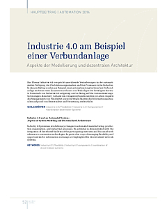 Industrie 4.0 am Beispiel einer Verbundanlage