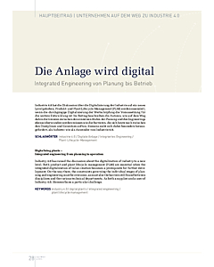 Die Anlage wird digital