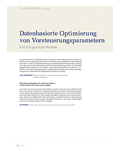 Datenbasierte Optimierung von Vorsteuerungsparametern