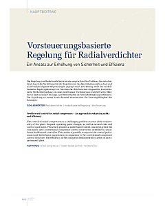 Vorsteuerungsbasierte Regelung für Radialverdichter