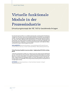 Virtuelle funktionale Module in der Prozessindustrie