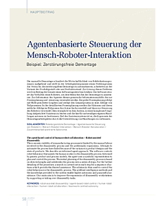 Agentenbasierte Steuerung der Mensch-Roboter-Interaktion