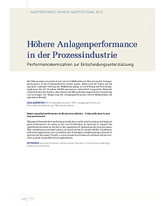 Höhere Anlagenperformance in der Prozessindustrie