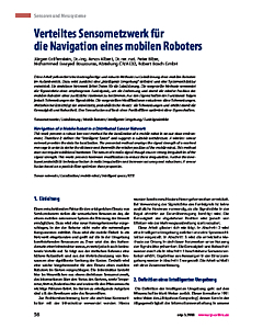 Verteiltes Sensornetzwerk für die Navigation eines mobilen Roboters