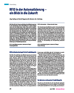 RFID in der Automatisierung - ein Blick in die Zukunft