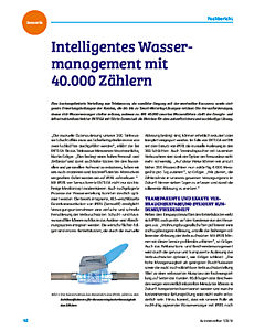 Intelligentes Wassermanagement mit 40.000 Zählern