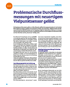 Problematische Durchflussmessungen mit neuartigem Vielpunktsensor gelöst