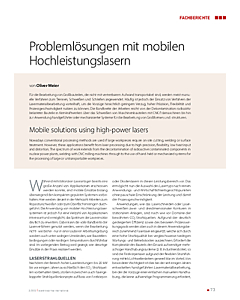 Problemlösungen mit mobilen Hochleistungslasern