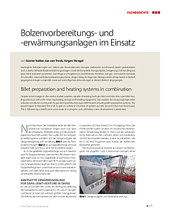 Bolzenvorbereitungs- und -erwärmungsanlagen im Einsatz