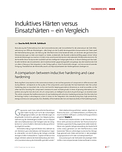 Induktives Härten versus Einsatzhärten – ein Vergleich