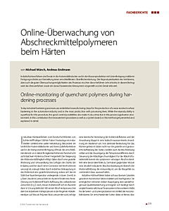Online-Überwachung von Abschreckmittelpolymeren beim Härten