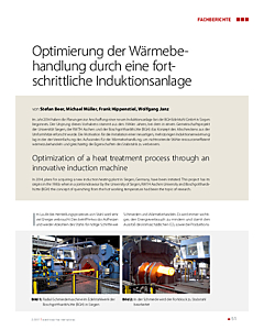 Optimierung der Wärmebehandlung durch eine fortschrittliche Induktionsanlage