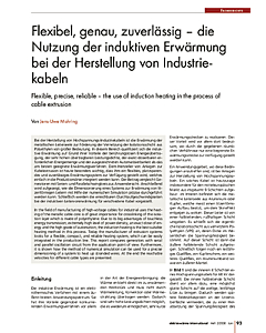 Flexibel, genau, zuverlässig – die Nutzung der induktiven Erwärmung bei der Herstellung von Industriekabeln