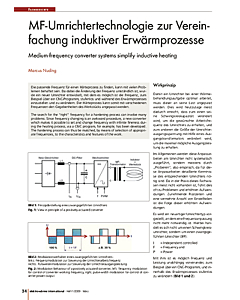 MF-Umrichtertechnologie zur Vereinfachung induktiver Erwärmprozesse